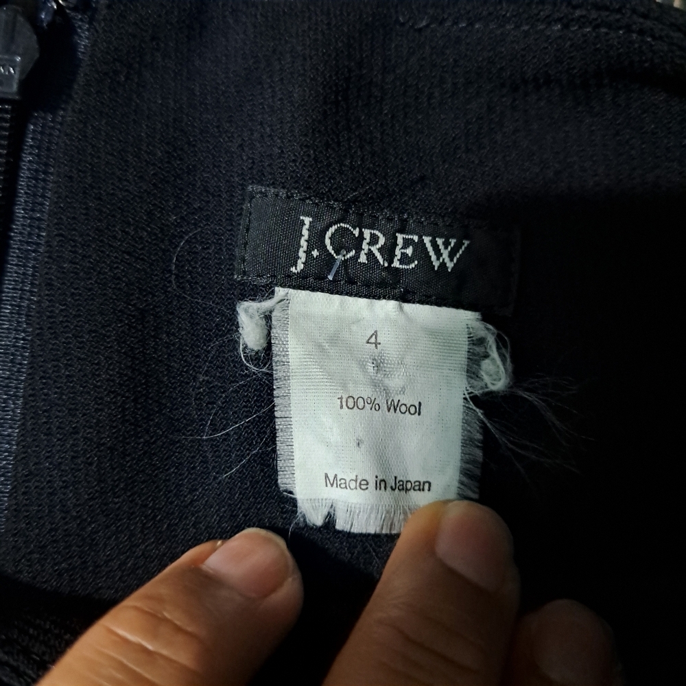 J. Crew Black Sleeveless Sheath Dress Crew Neck - Picture 2 of 5
